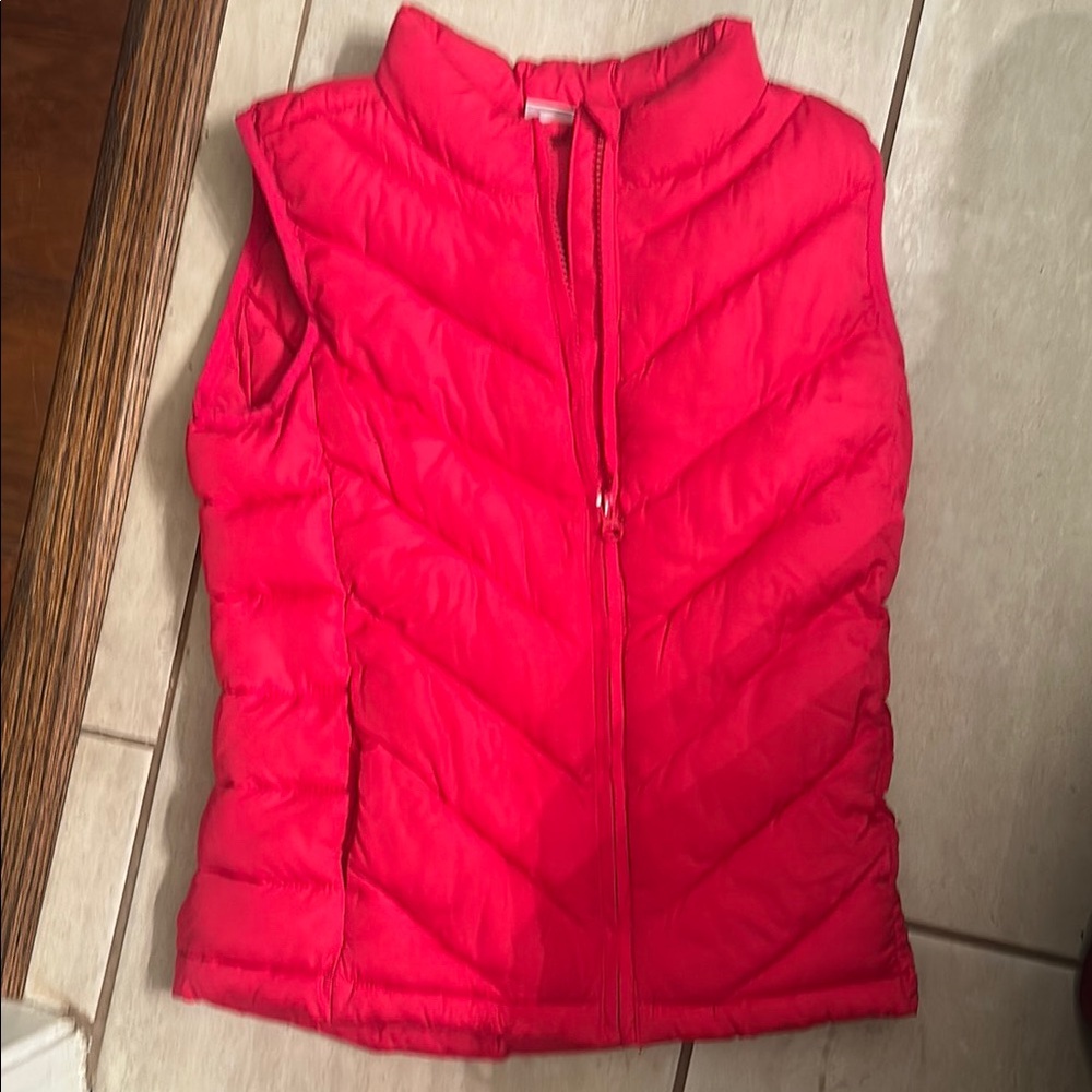 GAP Kids hot pink puffer vest